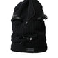 Elegant Tricot Wool-Blend Backpack in Black