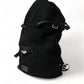 Elegant Tricot Wool-Blend Backpack in Black