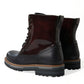 Elegant Bi-Color Leather Boots