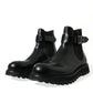 Elegant Black Calf Leather Chelsea Boots