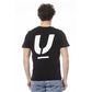 Black Cotton Men T-Shirt