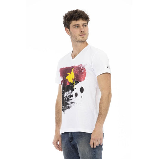 White Cotton Men's T-Shirt