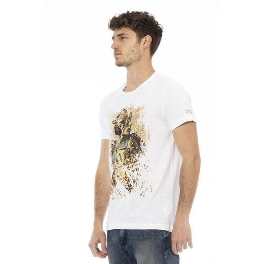 White Cotton Men T-Shirt