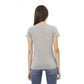 Gray Cotton Women T-Shirt