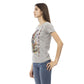 Gray Cotton Women Top