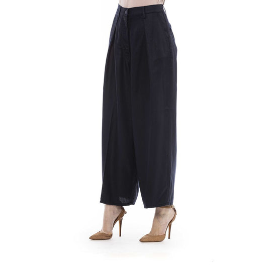 Black Cotton Women's Pant