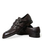 Elegant Triple Buckle Leather Dress Shoes