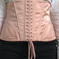 Elegant Pink Lace-Up Corset Belt