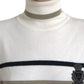 Italian Striped Wool Turtleneck Sweater