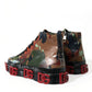 Multicolor High-Top Sneakers with Luxe Appeal