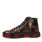 Multicolor High-Top Sneakers with Luxe Appeal