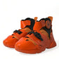 Orange Breezy High-Top Sneakers Charm