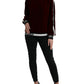 Elegant Burgundy Silk-Blend Sweater