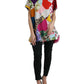 Multicolor Cotton Silk Patchwork Blouse