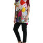 Multicolor Cotton Silk Patchwork Blouse