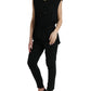 Elegant Black Round Neck Tank Top