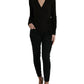 Elegant Black Virgin Wool Cardigan