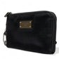 Chic Nylon-Leather Designer Pouch