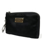 Elite Black Nylon & Leather Pouch with Logo Detail