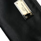 Elite Black Nylon & Leather Pouch with Logo Detail