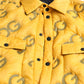 Elegant Yellow Padded Blouson Jacket