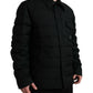 Elegant Black Padded Parka Jacket