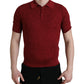 Elegant Silk Maroon Polo T-Shirt