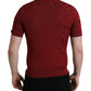 Elegant Silk Maroon Polo T-Shirt