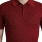 Elegant Silk Maroon Polo T-Shirt