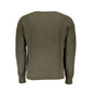 Green Cotton Men Sweater