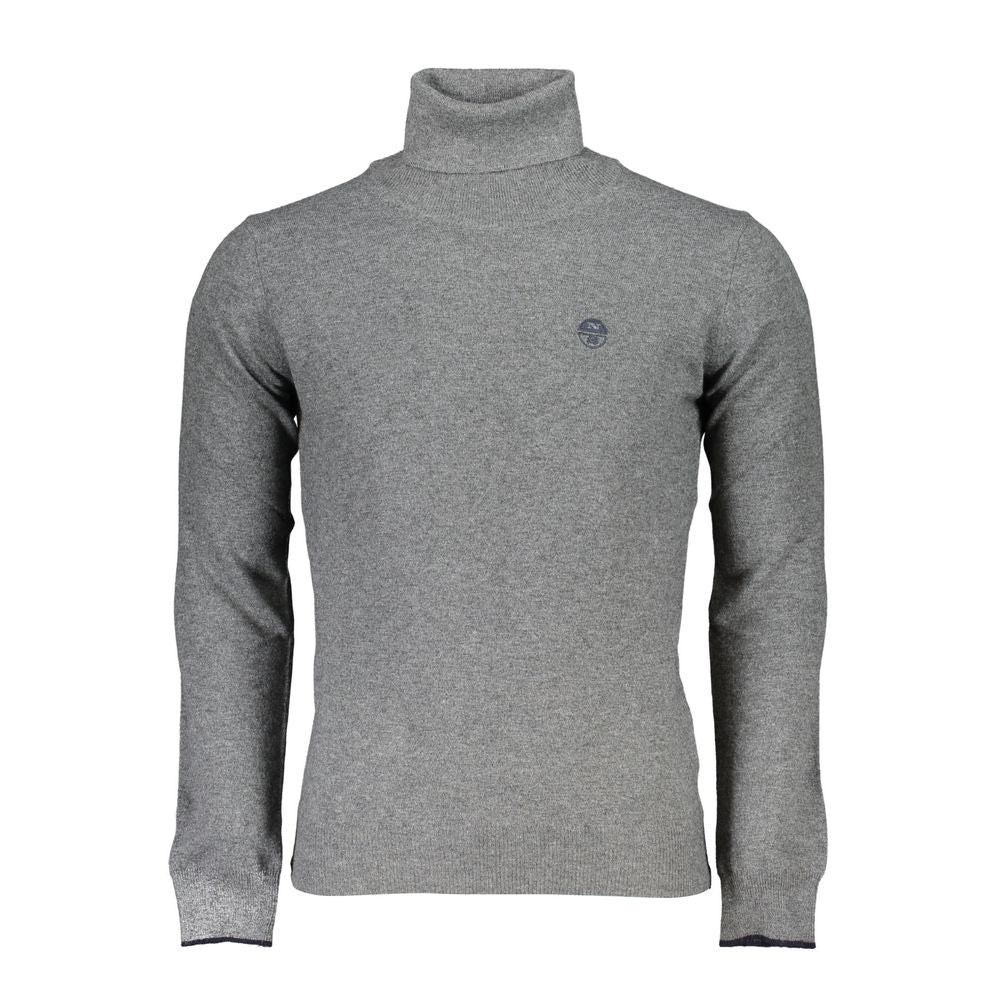 Gray Polyamide Men Sweater