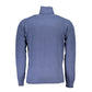 Blue Polyamide Men Sweater