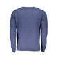 Blue Polyamide Men Sweater