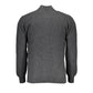 Gray Wool Men Cardigan