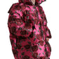 Elegant Rose Print Quilted Jacket