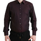 Elegant Maroon Martini Dress Shirt