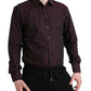 Elegant Maroon Martini Dress Shirt