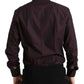 Elegant Maroon Martini Dress Shirt