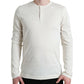 Elegant Off White Cotton Sweater