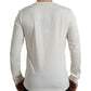 Elegant Off White Cotton Sweater