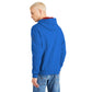 Chic Blue Cotton Hooded Sweatshirt