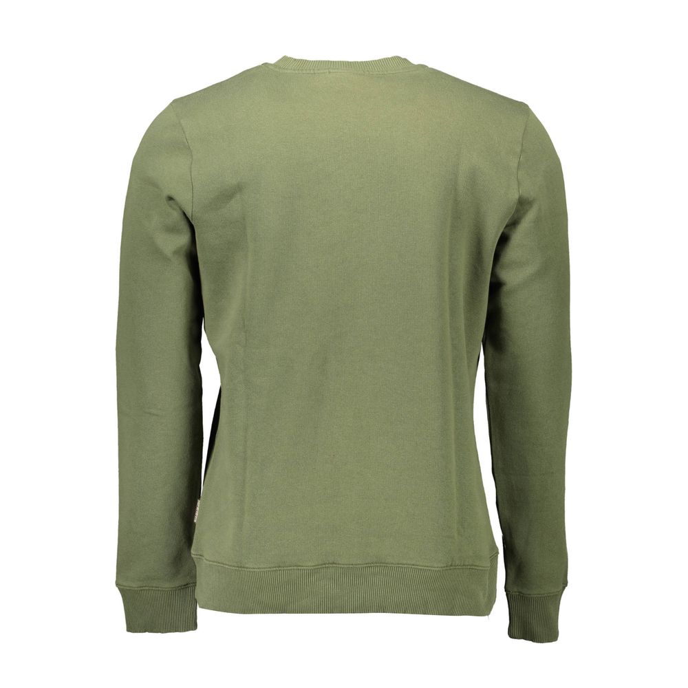 Green Cotton Men Sweater