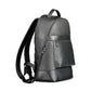 Black Polyethylene Men Backpack