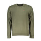 Green Cotton Men Sweater