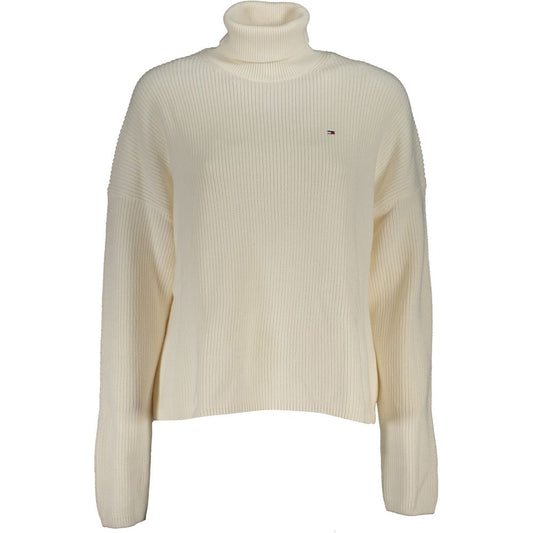 White Cotton Women Sweater