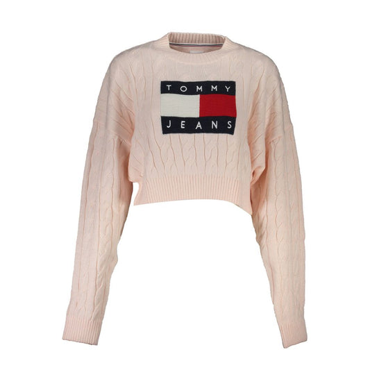 Pink Polyester Women Sweater