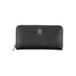 Sleek Zippered Black Wallet with Multiple Compartments