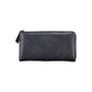 Elegant Blue Zip-Around Wallet