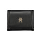 Sleek Black Double-Spaced Wallet with Logo