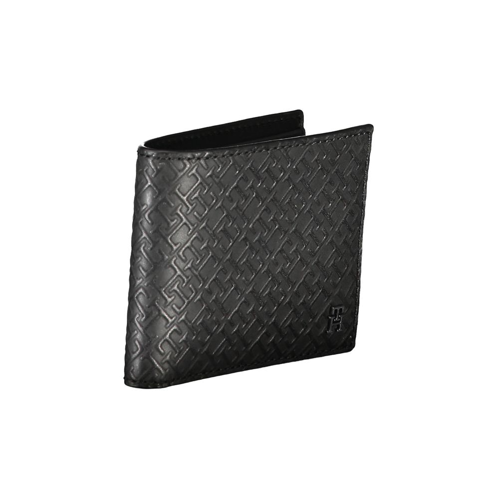 Elegant Leather Double Card Wallet with Contrast Details